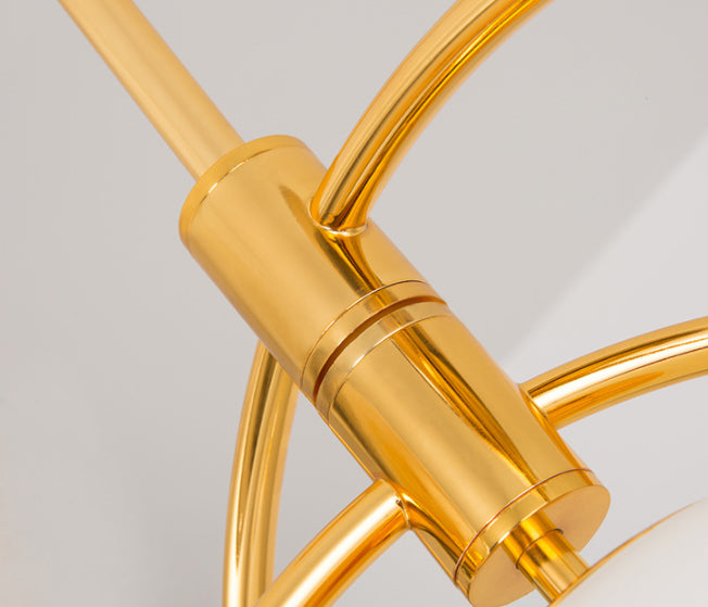 Planet Modeling Glasball Kronleuchter Lampe Nordic Style Multi-Lights Mond-Suspensionsbeleuchtung für Esszimmer