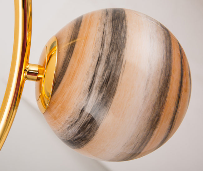 Planet Modeling Glasball Kronleuchter Lampe Nordic Style Multi-Lights Mond-Suspensionsbeleuchtung für Esszimmer