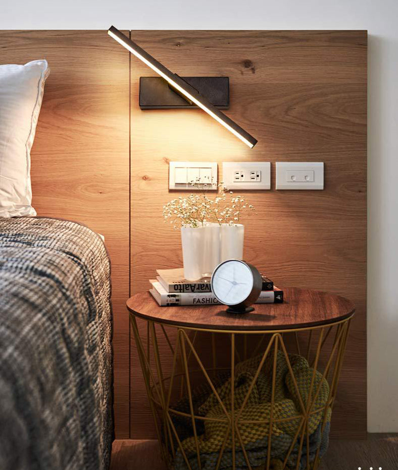 Lampade a parete lineari a parete moderna semplicità in alluminio da parete per soggiorno