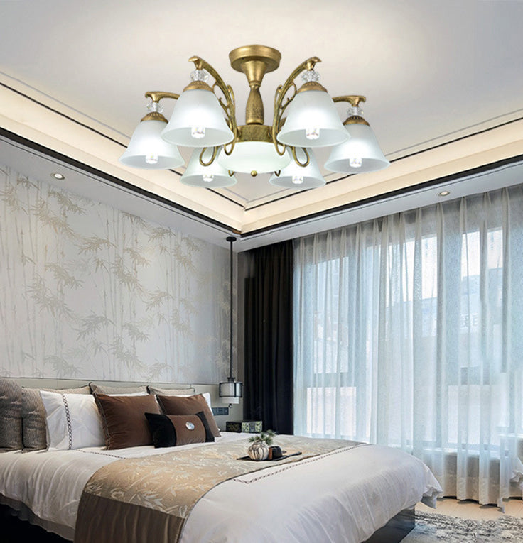 Semi -lampadario ombreggiato a monte