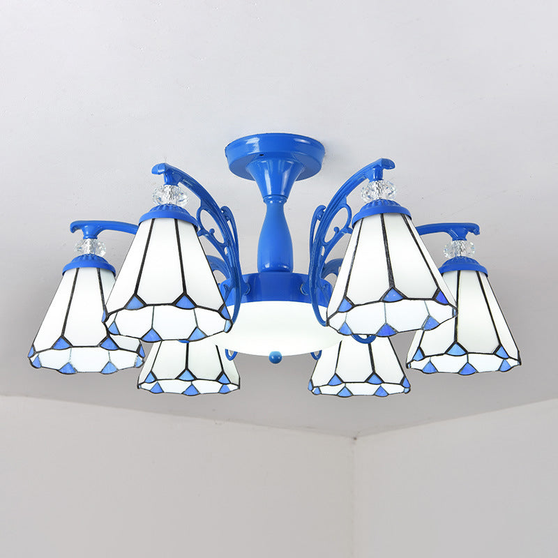 Semi -lampadario ombreggiato a monte