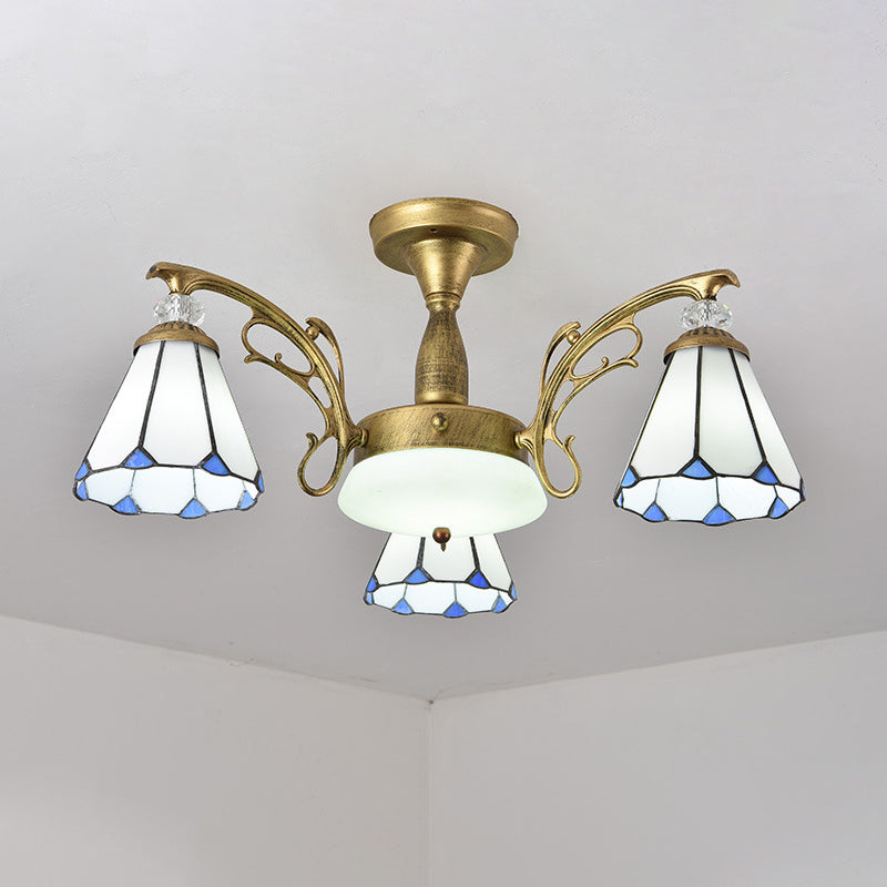 Semi -lampadario ombreggiato a monte