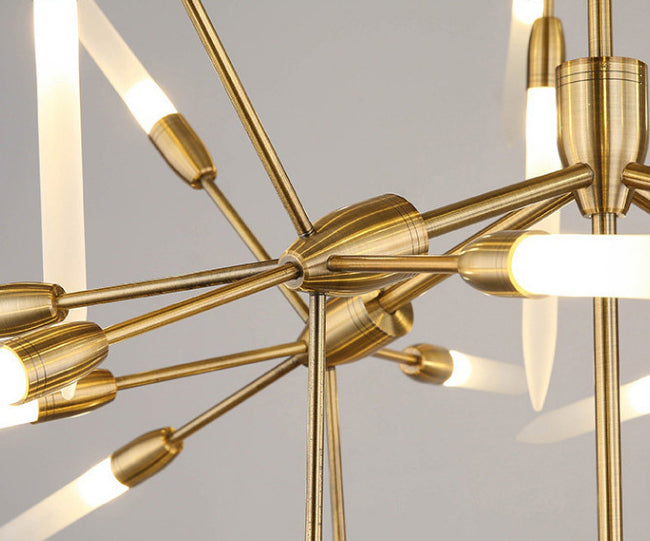 Picchi acrilici lampadario a sospensione Light Postmodern Gold Finitura sospesa