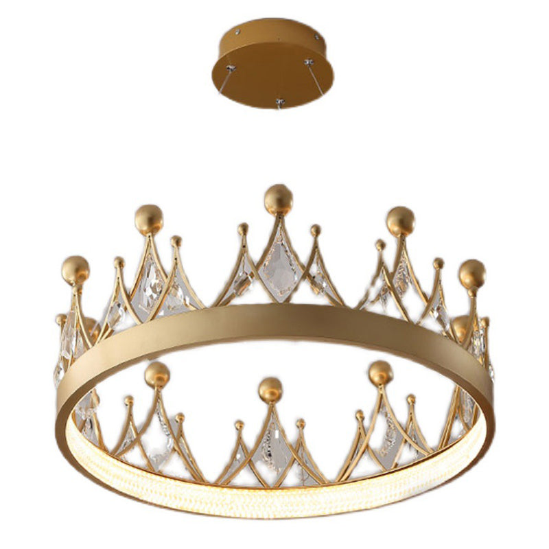 Lampadino a forma di corona a forma di corona oro lampada a led a LED a LED per camera da letto