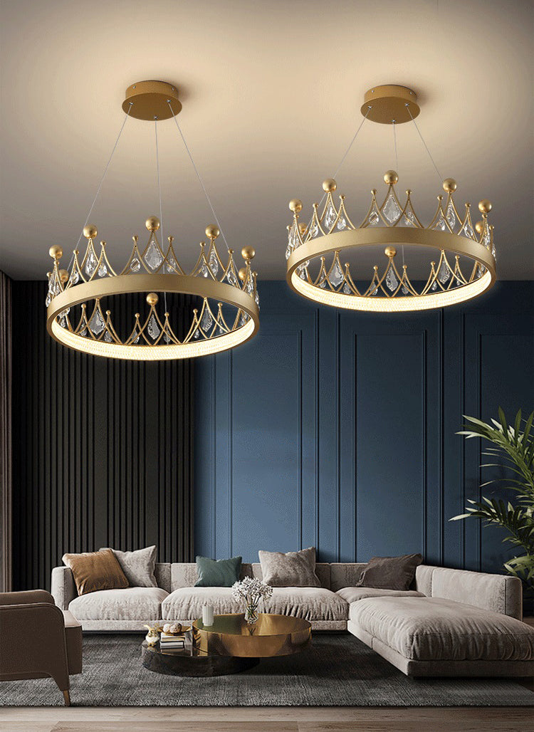 Lampadino a forma di corona a forma di corona oro lampada a led a LED a LED per camera da letto