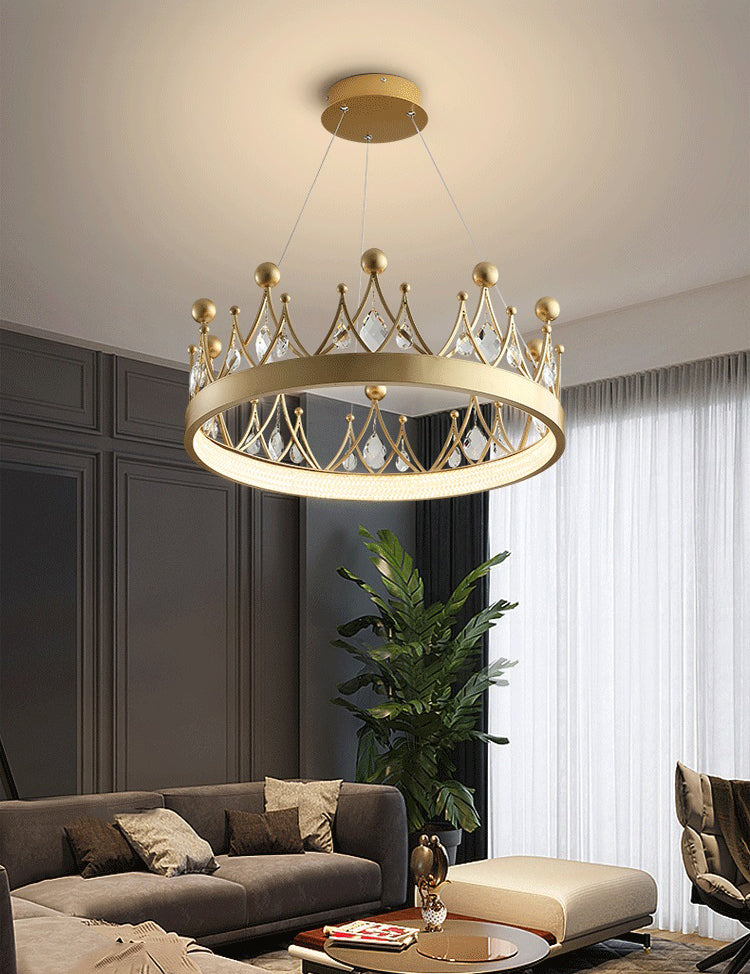 Lampadino a forma di corona a forma di corona oro lampada a led a LED a LED per camera da letto
