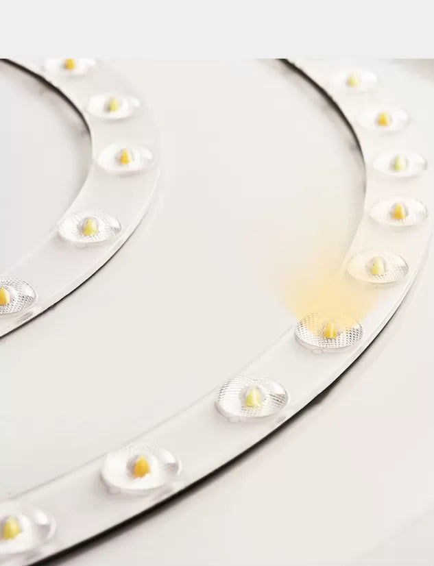 Modern LED Flush Mount Lamp Chrome Rettangolare Flush Mount Soffitto Light con Crystal Shade