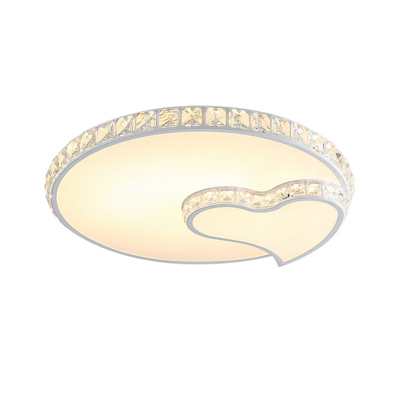 Geometrische Kristall Deckenmontage Leuchte Zeitgenössische LED Weiß Unterputz Deckenleuchte