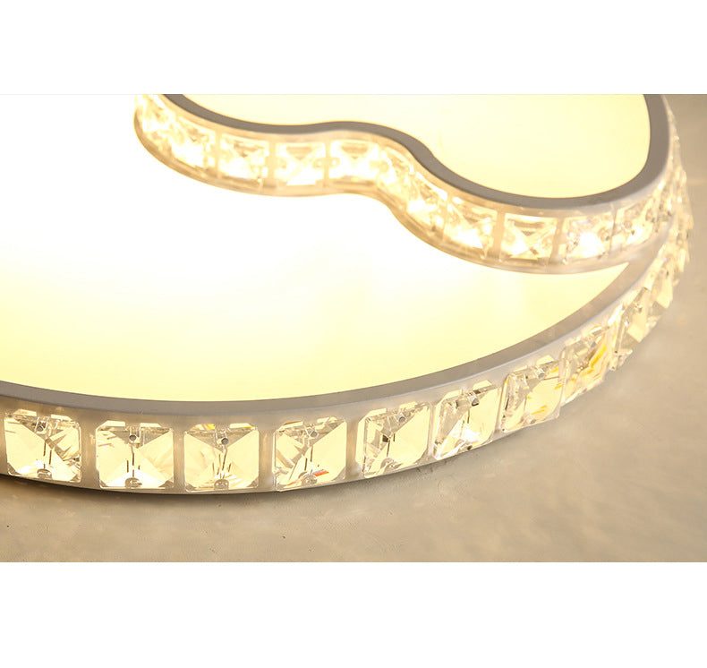 Geometrische Kristall Deckenmontage Leuchte Zeitgenössische LED Weiß Unterputz Deckenleuchte