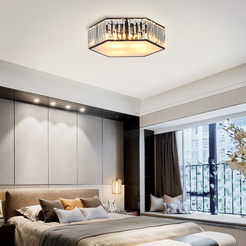 Zeshoekige kristallen inbouwplafondlamp Moderne gouden inbouw plafondverlichtingsarmatuur