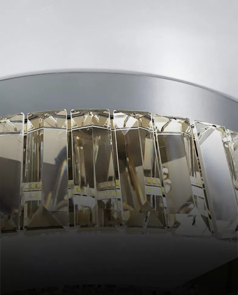 Techo geométrico de cristal de montaje de luz de montaje de LED moderno de montaje de luz de techo en blanco