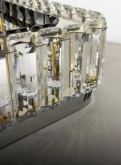 Techo geométrico de cristal de montaje de luz de montaje de LED moderno de montaje de luz de techo en blanco