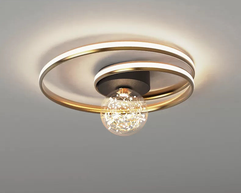 Metalen Starry Plafond Opgezette Licht Moderne Stijl LED Gouden Plafond Mount Lamp