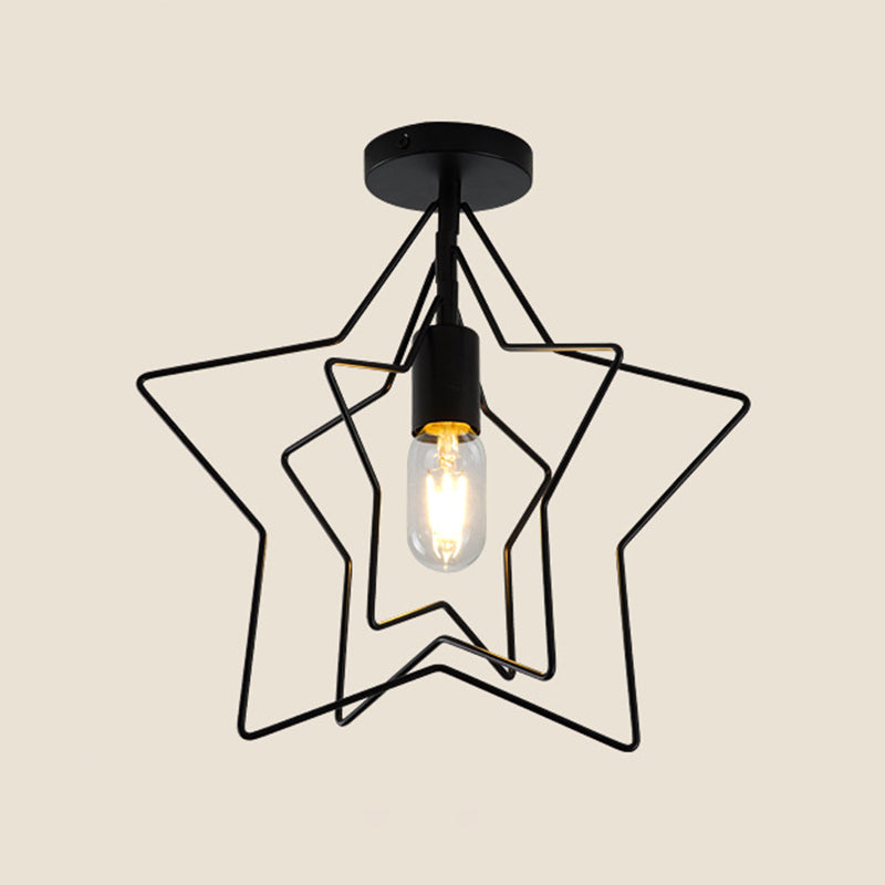 Minimalist Style Shaded Flush Mount Ceiling Fixture Metal Aisle Flush Ceiling Light