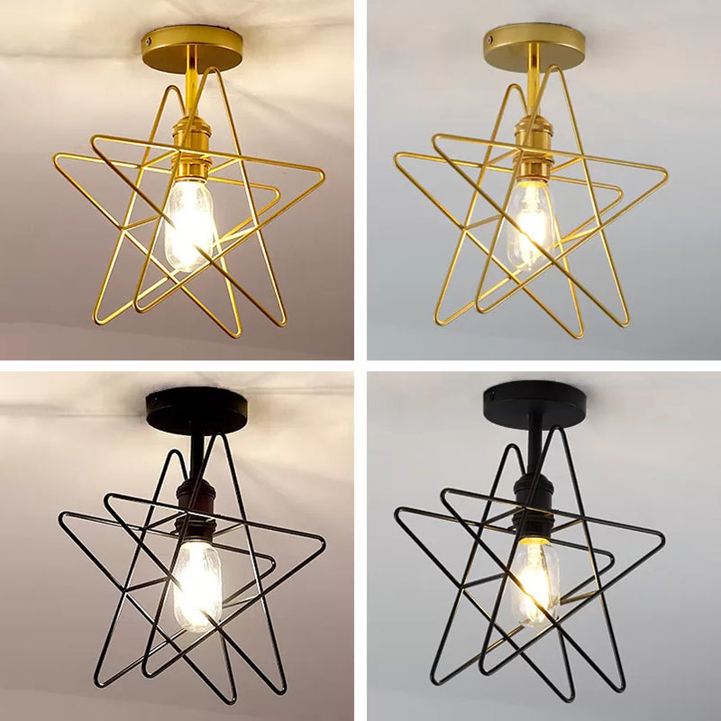 Minimalist Style Shaded Flush Mount Ceiling Fixture Metal Aisle Flush Ceiling Light