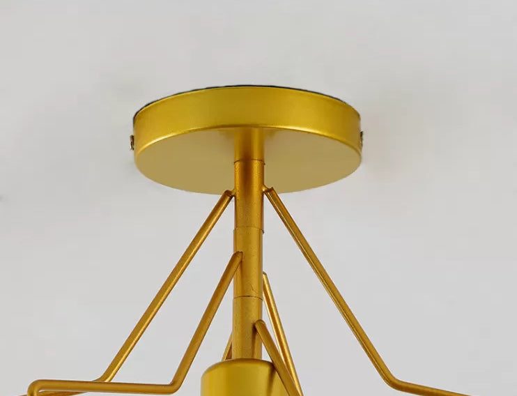 Minimalist Style Shaded Flush Mount Ceiling Fixture Metal Aisle Flush Ceiling Light