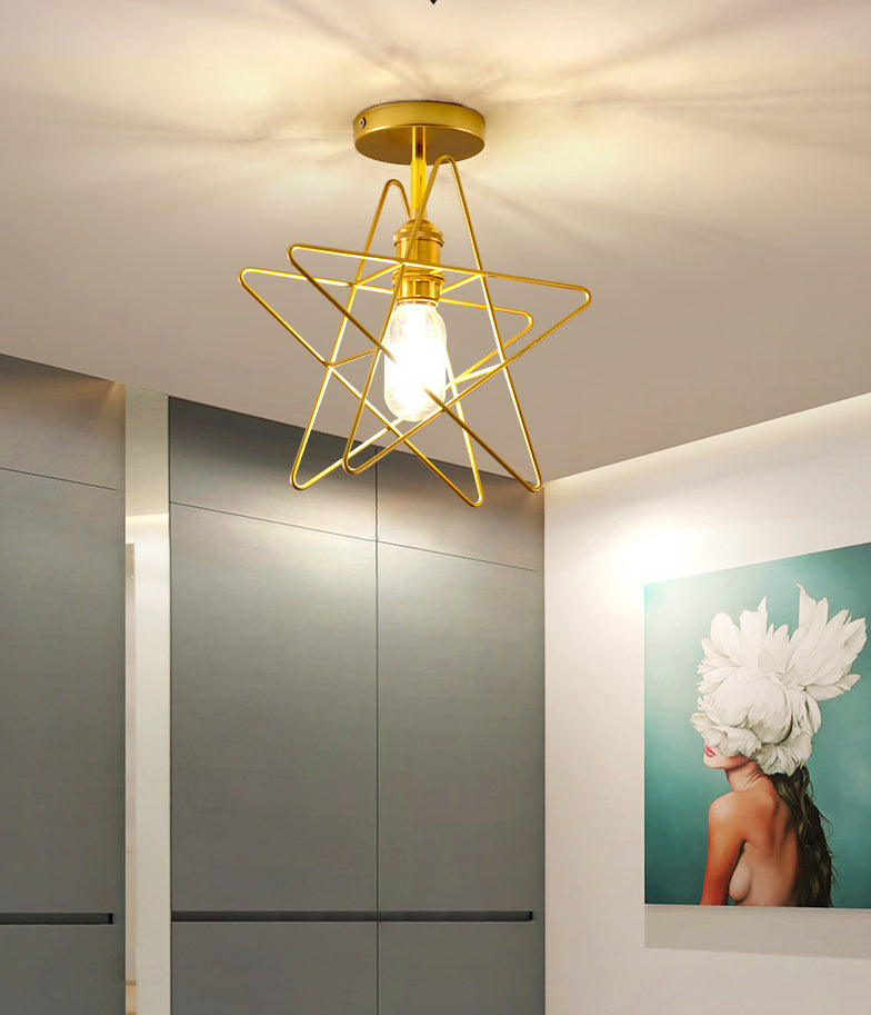 Minimalist Style Shaded Flush Mount Ceiling Fixture Metal Aisle Flush Ceiling Light