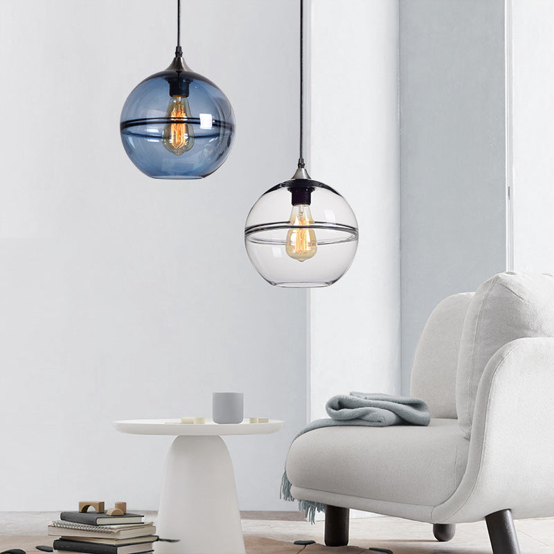 Modern Design Globe Glass Pendant Lighting met enkele Edison -lamp