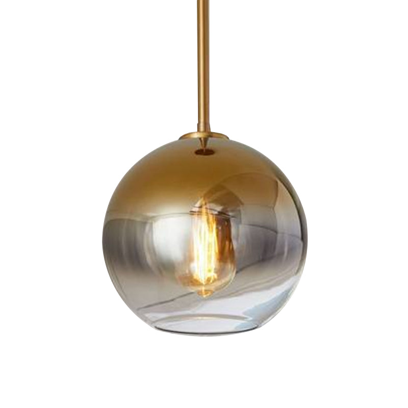 Modern Design Globe Ceiling Lights with Clear Glass Shade Single Pendant Lighting