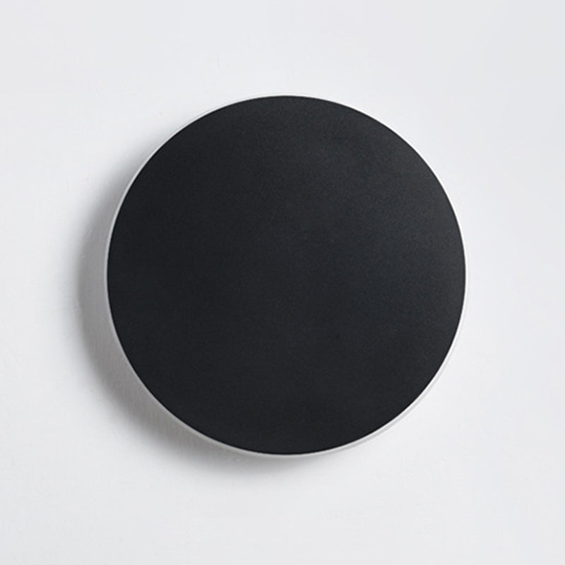 Iluminación de montaje de pared de disco redondo moderno iluminación acrílica montada en la pared para la cama