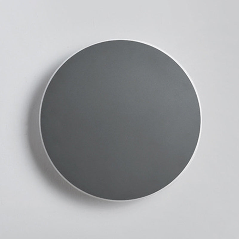 Iluminación de montaje de pared de disco redondo moderno iluminación acrílica montada en la pared para la cama