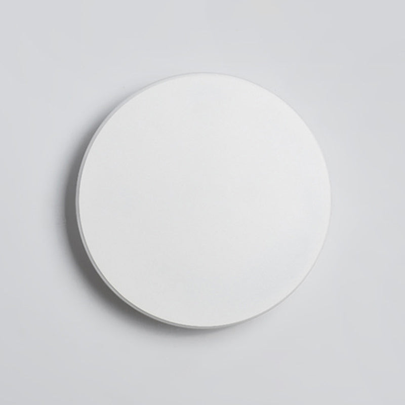 Iluminación de montaje de pared de disco redondo moderno iluminación acrílica montada en la pared para la cama