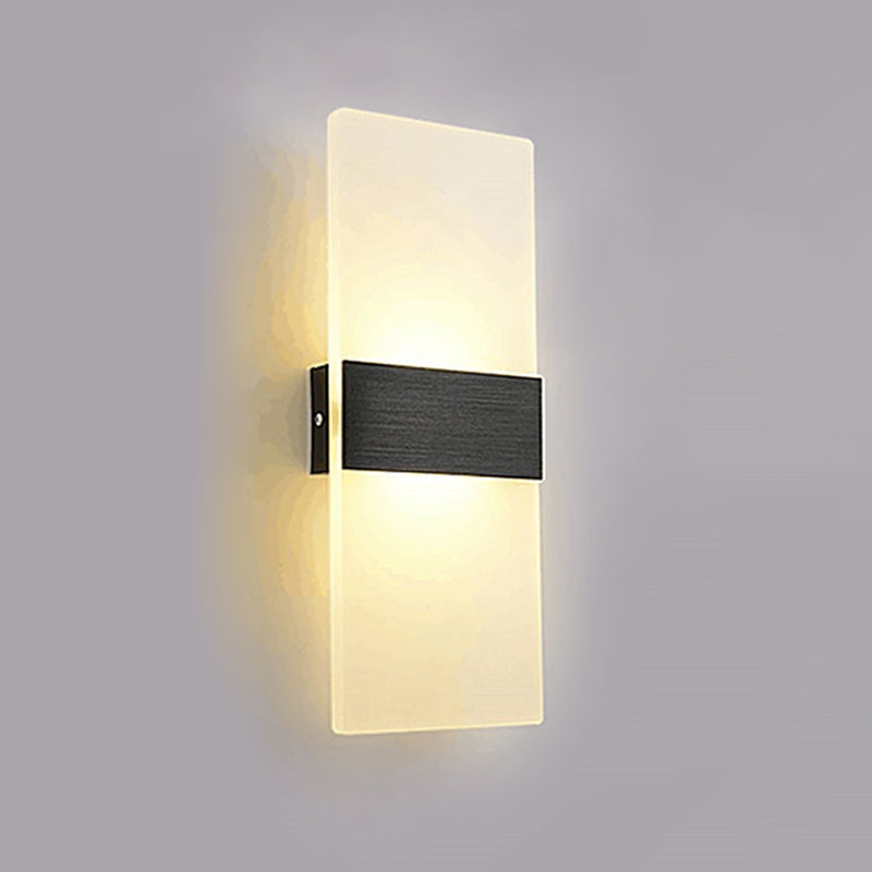 Contemporary Geometric Wall Mounted Lights Acrylic Flush Mount Wall Sconce for Bedside