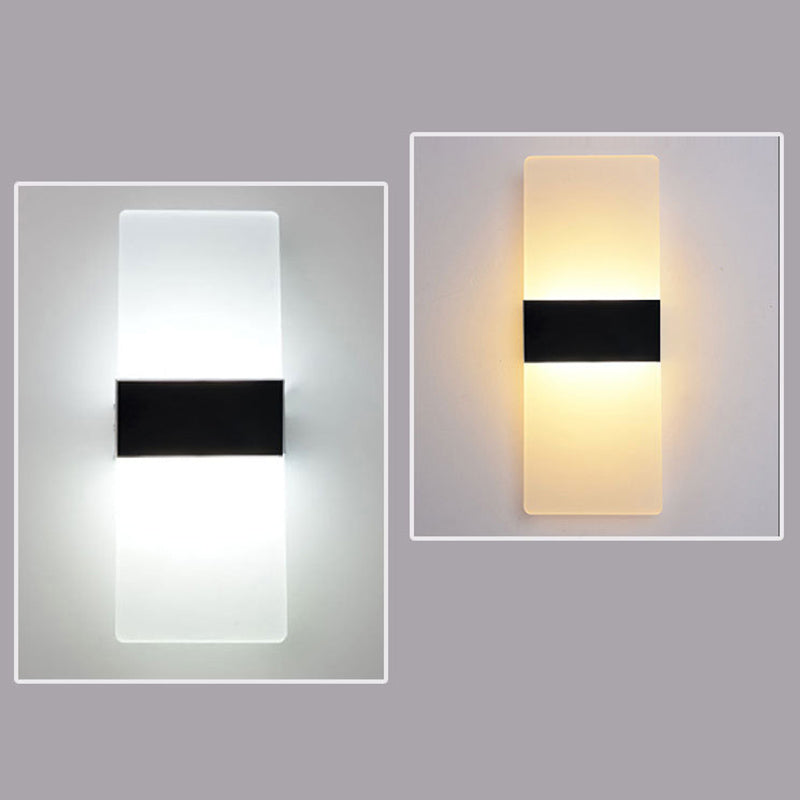Contemporary Geometric Wall Mounted Lights Acrylic Flush Mount Wall Sconce for Bedside