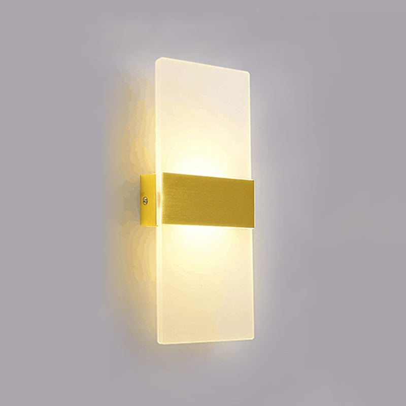 Contemporary Geometric Wall Mounted Lights Acrylic Flush Mount Wall Sconce for Bedside
