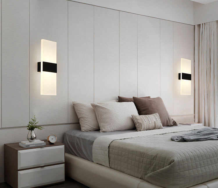 Contemporary Geometric Wall Mounted Lights Acrylic Flush Mount Wall Sconce for Bedside