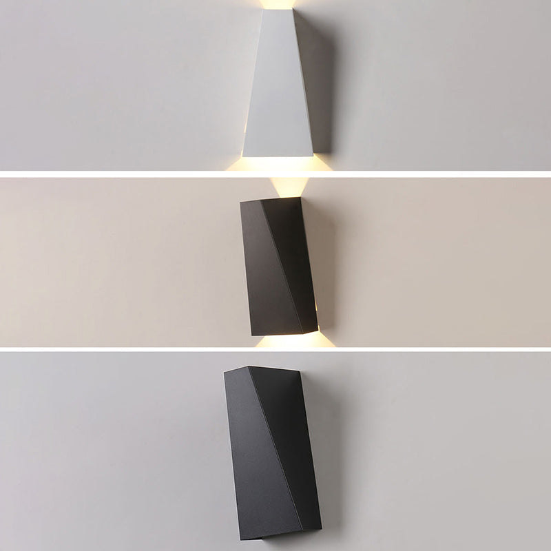 Modern Geometric Wall Mount Lighting Metallic Wall Mounted Lighting for Living Room