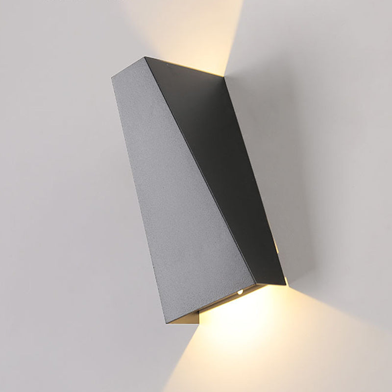 Modern Geometric Wall Mount Lighting Metallic Wall Mounted Lighting for Living Room