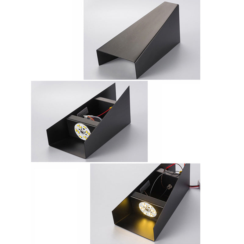 Modern Geometric Wall Mount Lighting Metallic Wall Mounted Lighting for Living Room