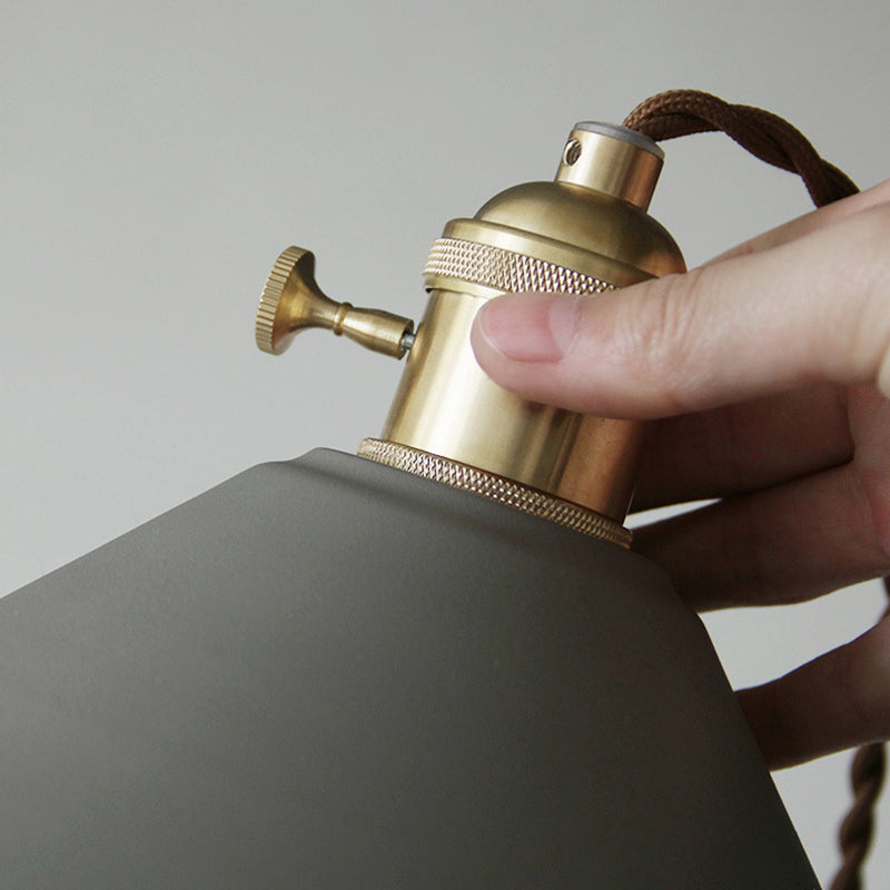 Metal Tapered Hanging Light Nordic Modern Style 1 Light Restaurant Ceiling Pendant Lamp