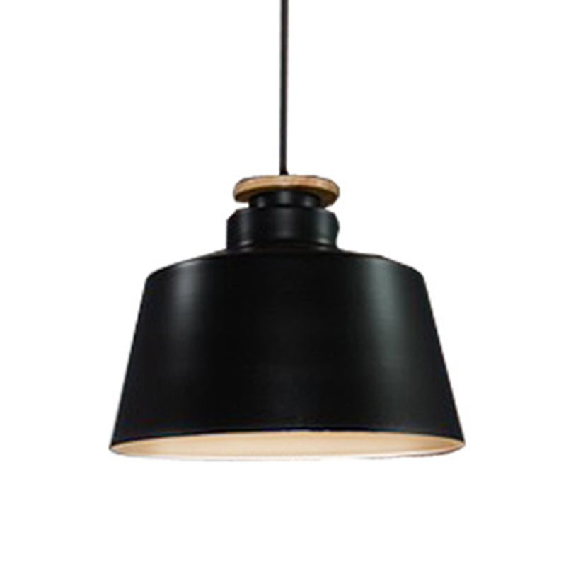 1-Light Pendant Lamp Nordic Macarons Style Metal Dining Room Hanging Lamp