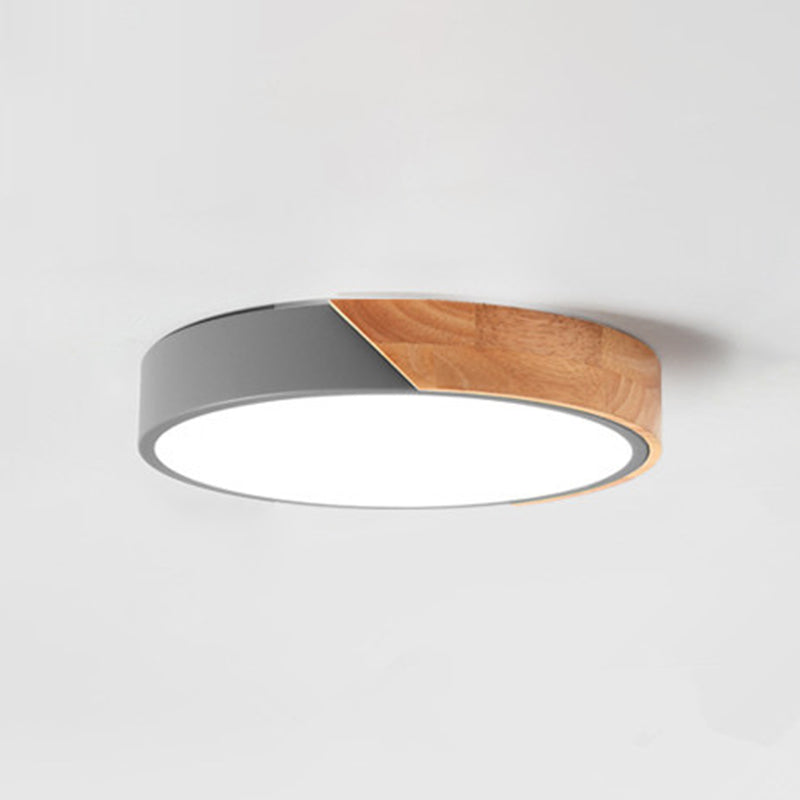 Plafonnier LED macaron encastré en forme de cercle, plafonnier Anti-poussière pour chambre à coucher