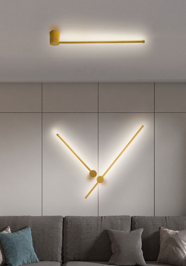 Nordische Einfachheit Lineare Wandleuchten Aluminiumleuchte Leuchten für Schlafzimmer