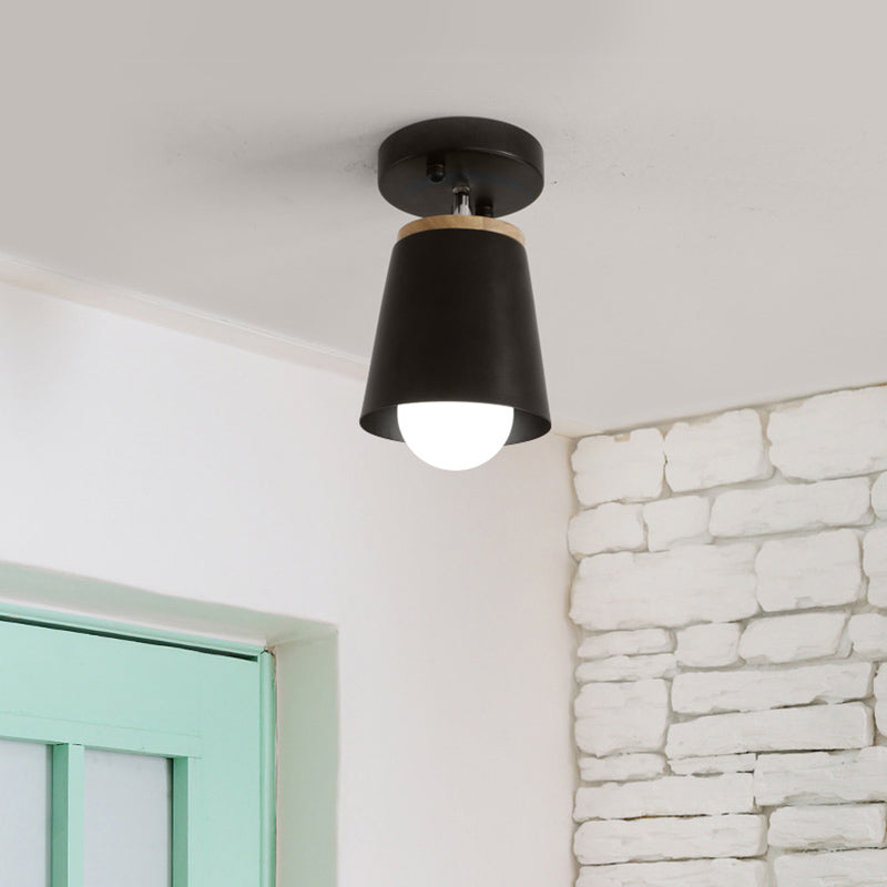 Minimalisme -stijl macaroon muur sconce hoek verstelbare metalen cilinder schaduw wandlicht voor slaapkamer