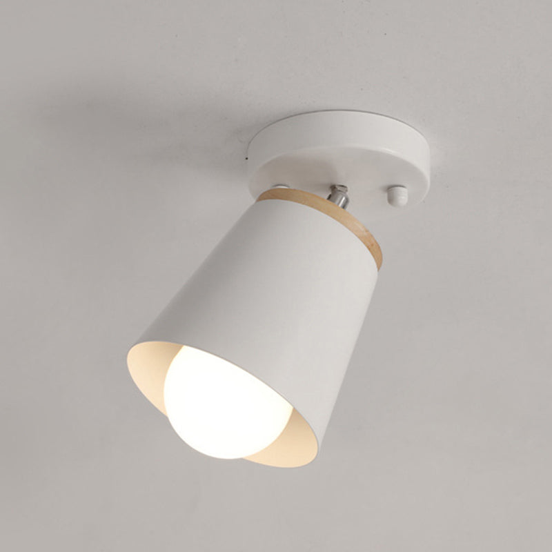 Minimalisme -stijl macaroon muur sconce hoek verstelbare metalen cilinder schaduw wandlicht voor slaapkamer