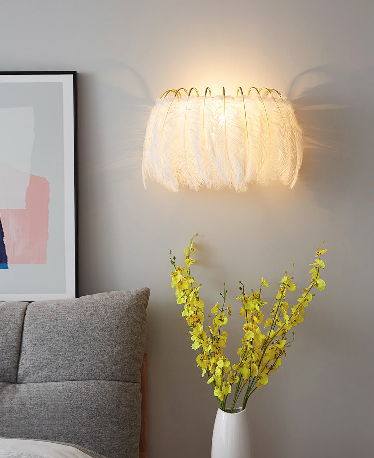 Lampada rotonda SCONCE FIETURE NORDIC CREATIVE PIETERE 1 PLARIZZA LIGHT per camera da letto