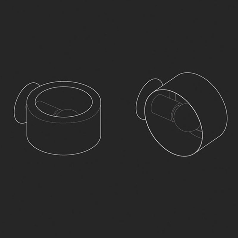 Cylinderical Sconce Light Fixture Modern Minimalist Style Metal 1 Light Sconces