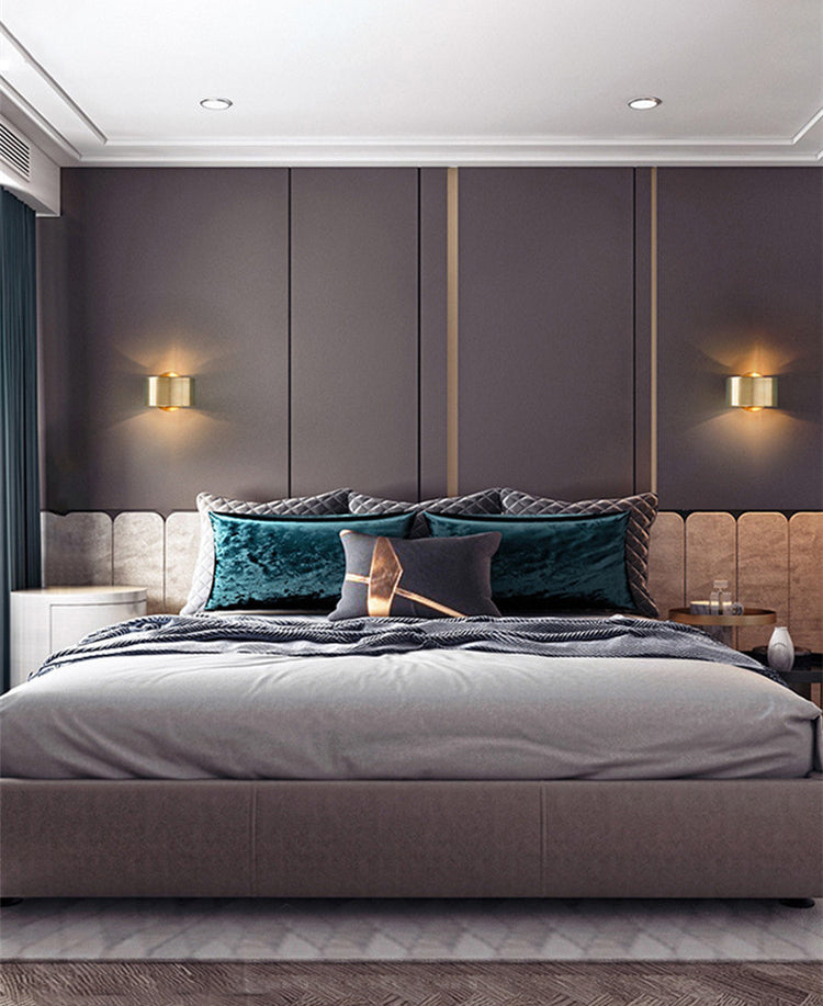 Lámpara cilíndrica lámpara moderna estilo minimalista de metal 1 apliques de luz