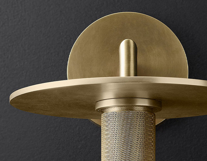 Retro Minimalist Style Cone Sconce Light Fixture Glass Sconces for Bedroom