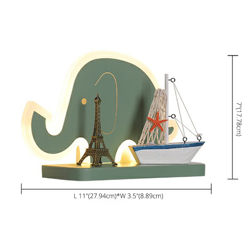 Cartoon Shape Sconce Light Fixture Creative Acrylic 1 Light Sconces