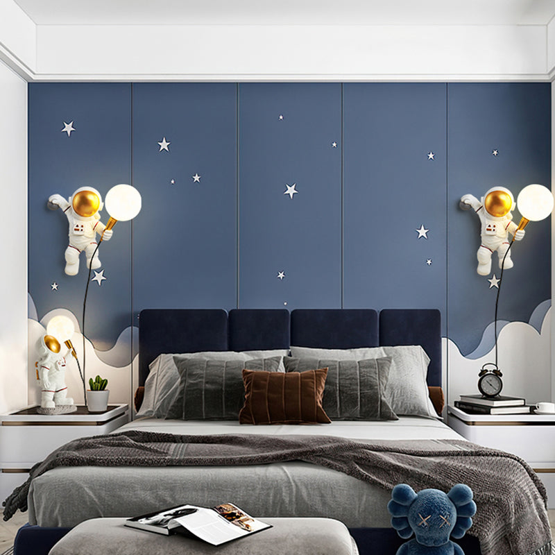 Astronaut Modeling Spherical Wall Sconce Lights Creative Resin Sconces