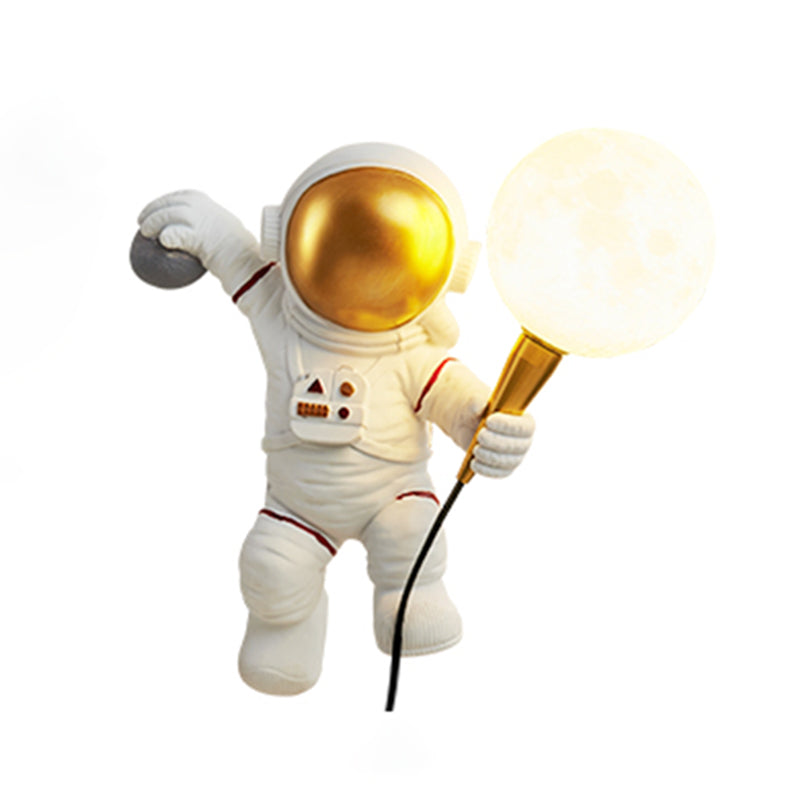 Astronaut Modeling Spherical Wall Sconce Lights Creative Resin Sconces