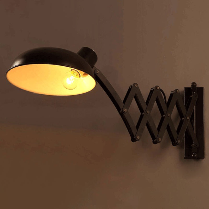 American Retro Industrial Style Swing Arm Wall Lampe 1 leichte Metallleuchten