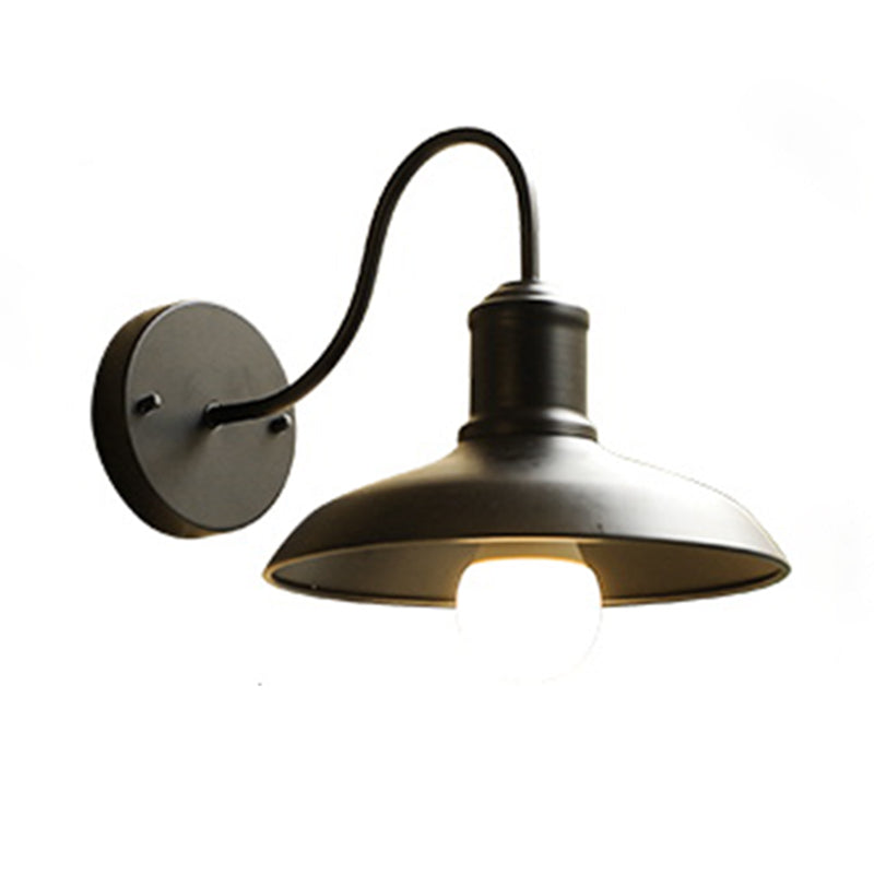 Retro Industrial Style Schwanenhals Stamm Wandleuchte 1 Lichtmetall -Leuchten