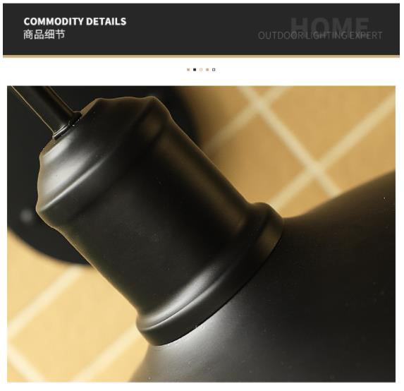 Retro Industrial Style Schwanenhals Stamm Wandleuchte 1 Lichtmetall -Leuchten