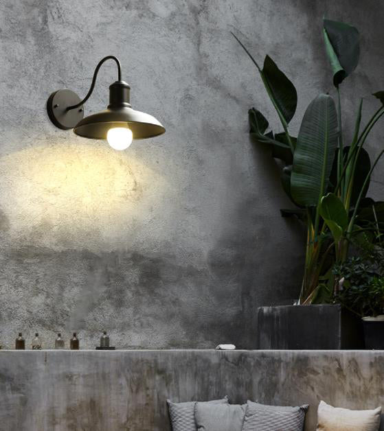 Retro Industrial Style Schwanenhals Stamm Wandleuchte 1 Lichtmetall -Leuchten